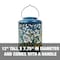 Snow Joe Bliss Outdoors Solar LED Lantern w Tropical Flower Design  Hand Painted Finish BSL-305-BL - alternate 4